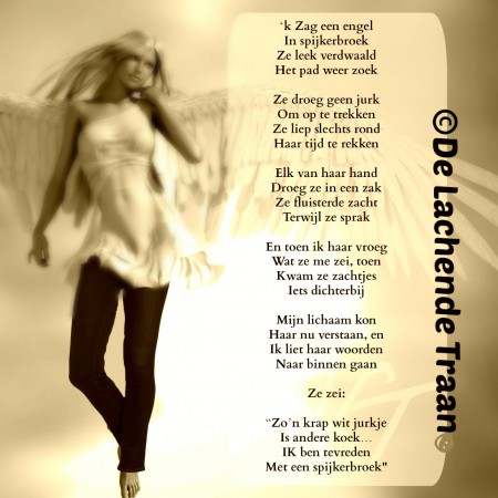 "Een engel in een spijkerbroek"