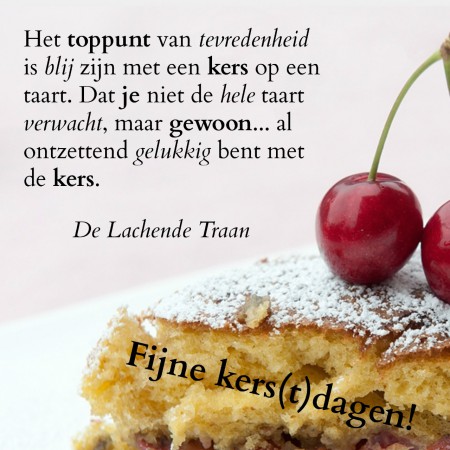 "Fijne kers(t)dagen!"